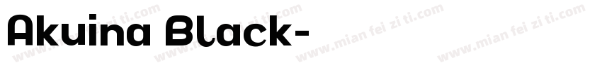Akuina Black字体转换